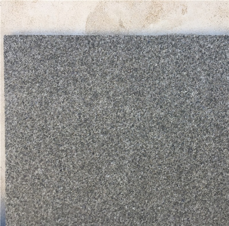 New G684 Granite Tile Flamed Surface Black