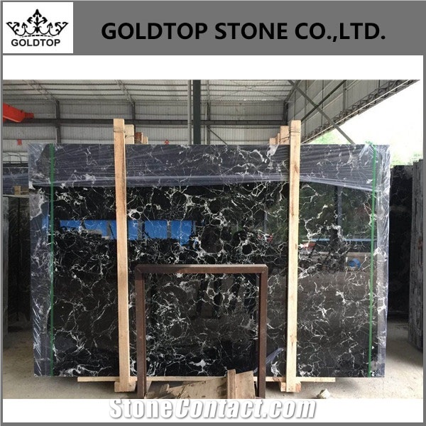 Cheap and Popular China Silver Dragon Black Marble