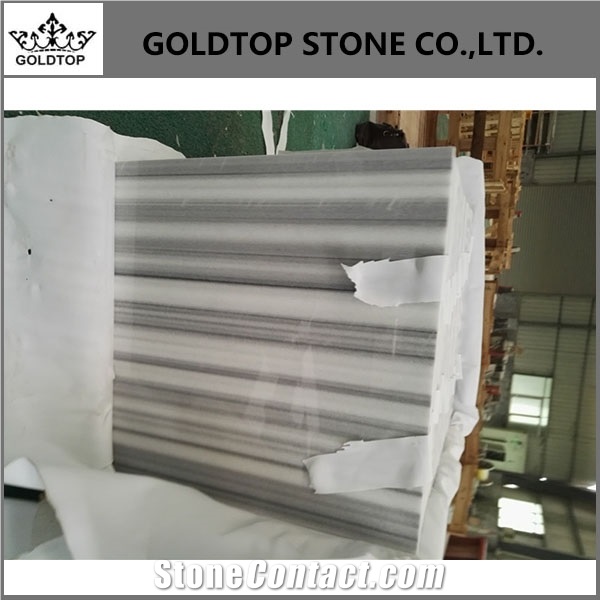 Chinese Polished Straight White Wooden Grain Tile