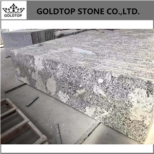 Honed Stone Elegant Snowflake Brazil White Granite