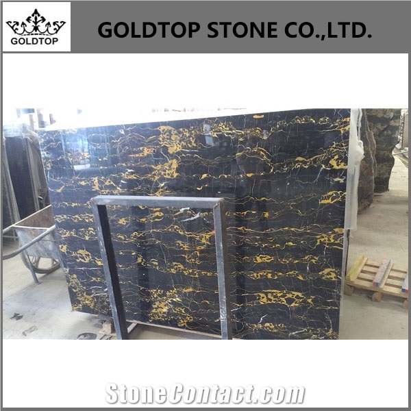 Italy Cheap Black Marble Polished Flooring Tiles