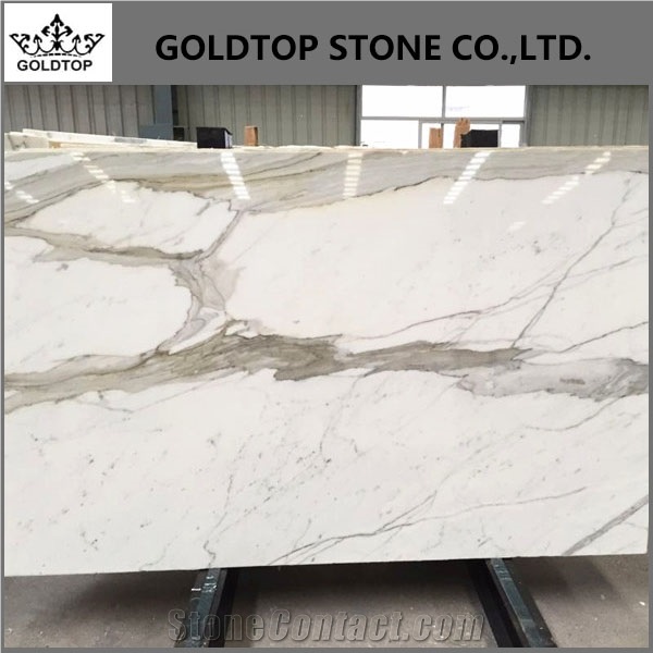 Italy Polished White Calacatta Gold Marble Slabs