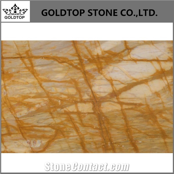 Polished Giallo Sienna Marble for Hotel Floor Tile