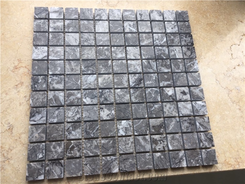 Grey Lido Marble Classic Mosaic Bathroom Wall Tile