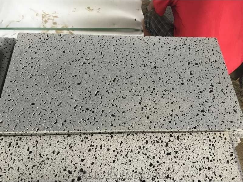 Hainan Grey Basalt Bluestone Wall Cladding Tiles