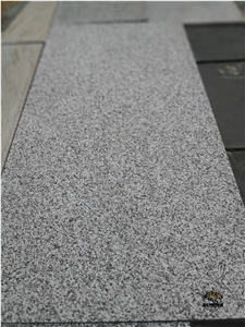 G633y Dark Grey Granite Flamed Floor Tiles
