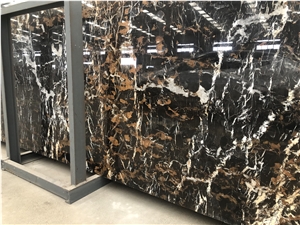 Afghanistan Black and Brown Marble for Flooring