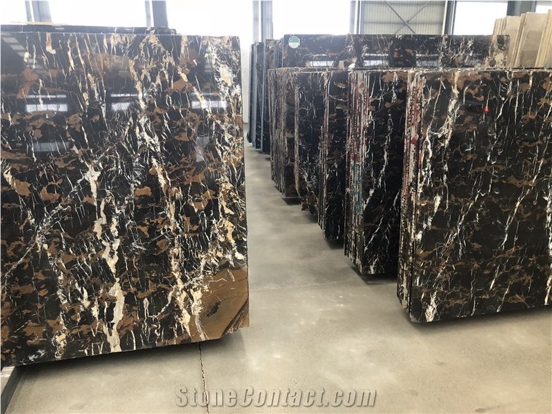 Afghanistan Black and Brown Marble for Flooring