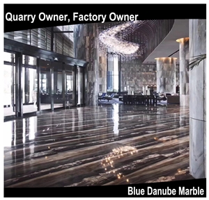 Blue Danube/Blue Gold Sand Marble for Floor Decor
