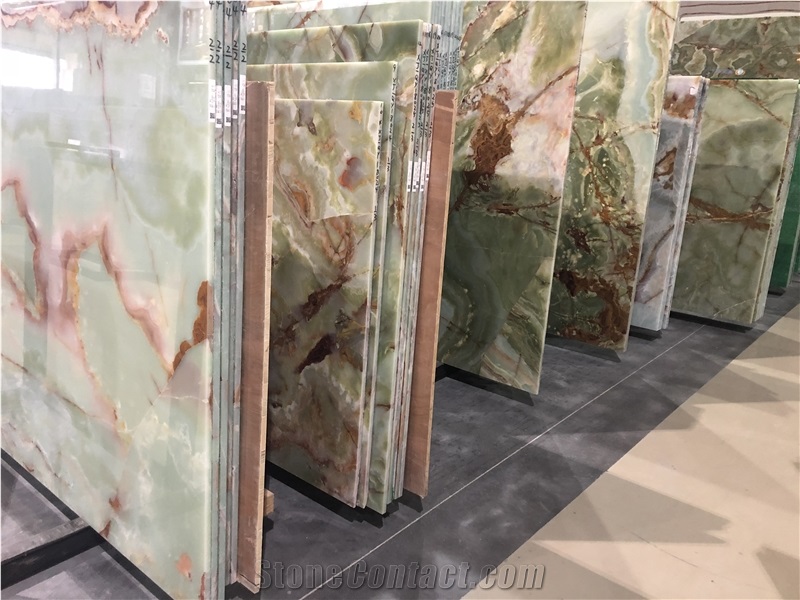 Green Jade Onyx Slab/Tile/Cut to Size for Wall