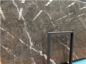 Italy Grey Marble Polish Slab/Tile for Bathroom