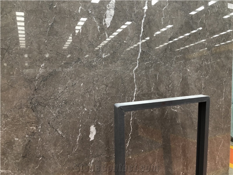 Italy Grey Marble Polish Slab/Tile for Countertops