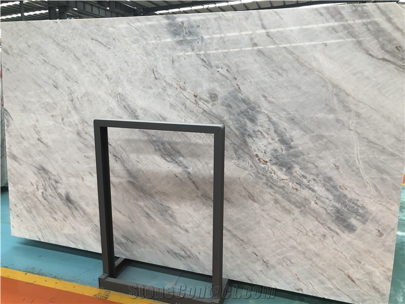 King/Well White Marble Countertops