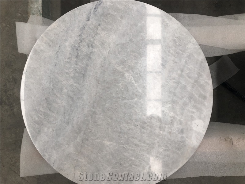 King/Well White Marble Tabletops