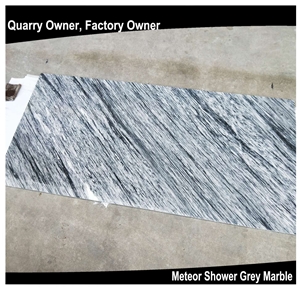 Meteor Shower Grey Marble Tile/Slab for Countertop