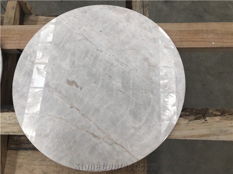Natural Stone King/Well White Marble for Tabletop