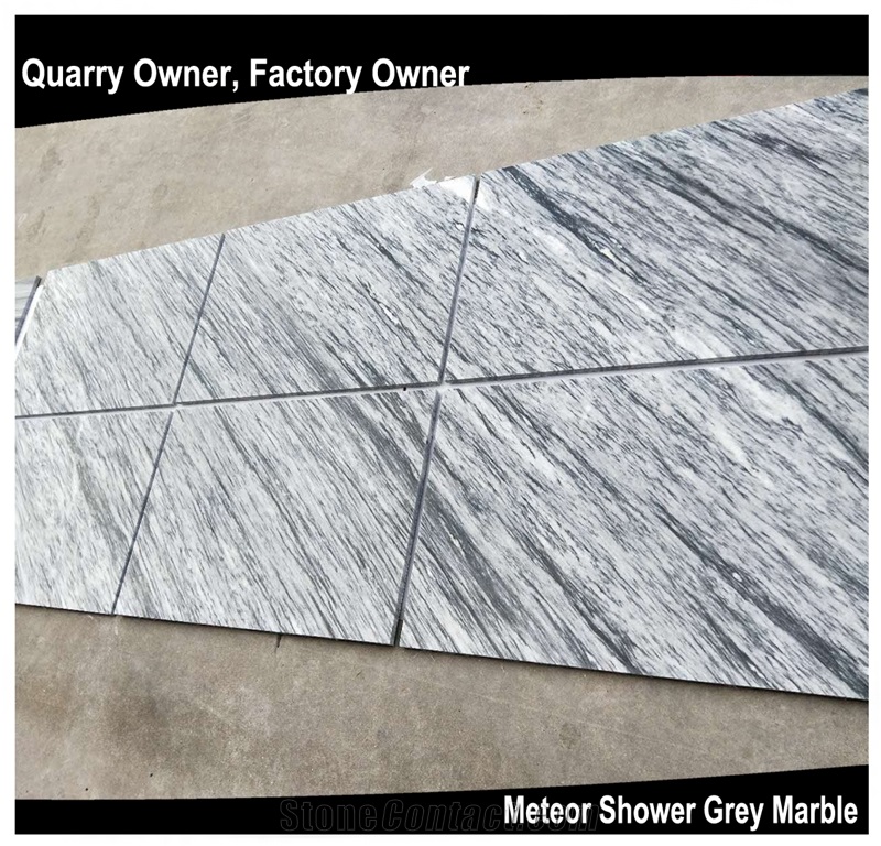 Own Factory Meteor Shower Grey Marble Tile/Slab