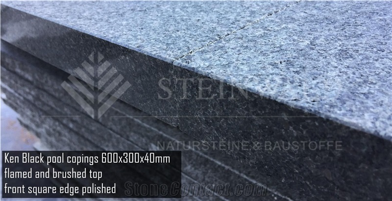 Ken Black Granite Copings 60x30x4cm Square Edge