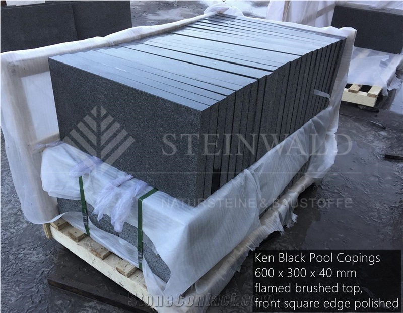 Ken Black Granite Copings 60x30x4cm Square Edge