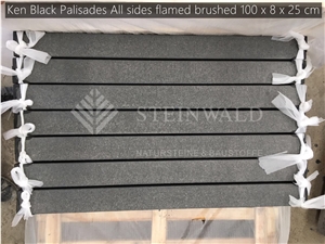 Ken Black Granite Palisades Flamed 8x25x100cm