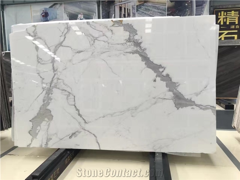 Calacatta White Marble Slabs for Floor Tiles