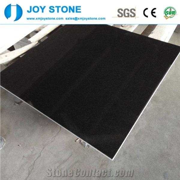 Polished Shanxi Absolute Black Granite, Polished Black Granite Floor Tiles