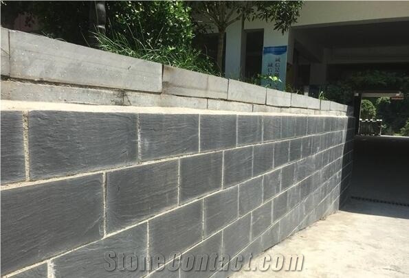 Black Slate Tiles Wall Cladding