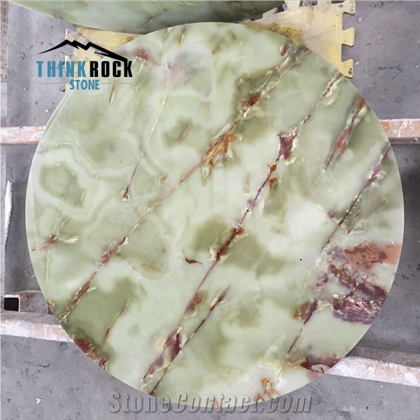 China Green Onyx for Round Table