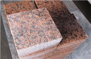 China Tianshan Red Granite Cube Stone Tile