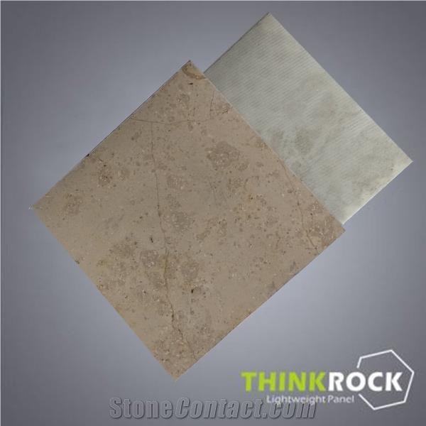 Honeycomb-Backed Jura Beige Limestone Facade Panel