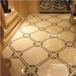 Marble Water-Jet Medallion Floor Covering Tiles