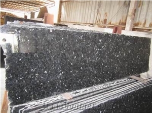 Mongolia Black Granite Tile,Flamed Black Granite