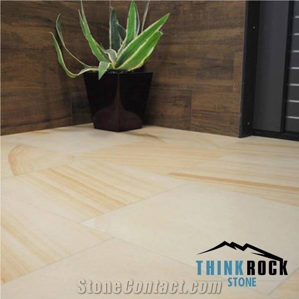 Natural Beige Teakwood Sandstone Floor Tile