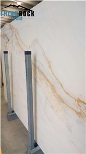 Polished Calacatta Gold Marble Slabs,Beige Marble