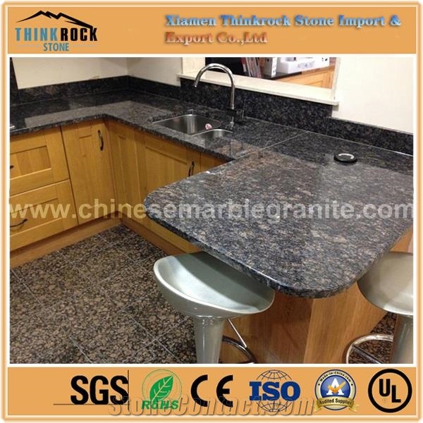Sophisticated Sapphire Brown Granite Kitchen Countertops