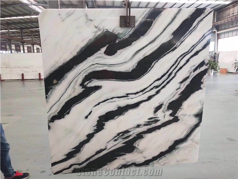 China Panda White Marble, Cheap White Black Wall