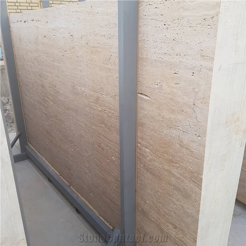 Beige Light Color Travertine Slabs