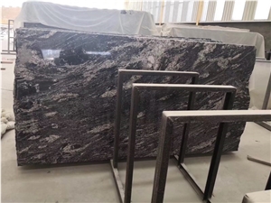 China Colombo Juparana Symphony Black Granite Slab