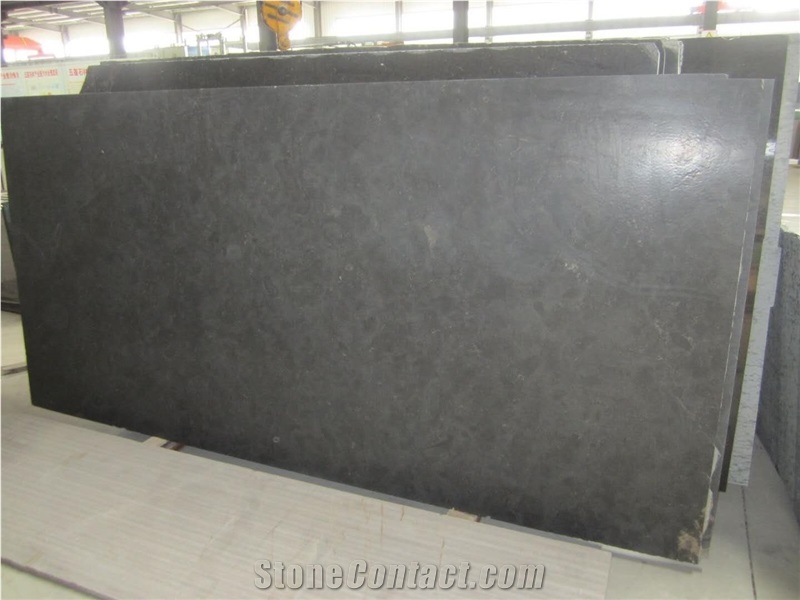 Honed Black Chinese Bluestone Limestone Floor Tile