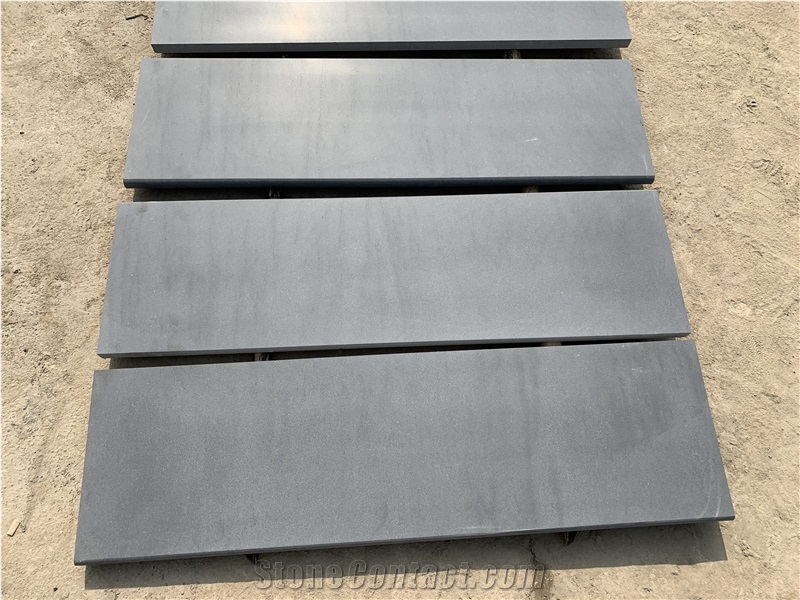 Wholesale Honed China Black Andesite Stone Tiles