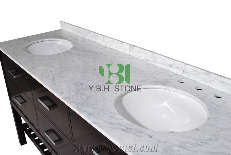 Black Pearl Granite Bathroom Vanity Tops, Stone from China