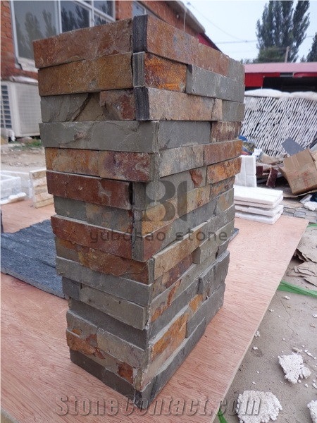 China Cheap Rusty Slate for Park Wall Cladding