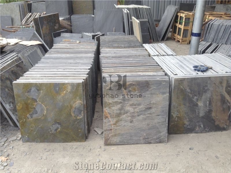 China Cheap Rusty Slate Stone Flooring Tiles