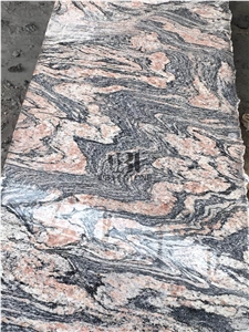 China Multi Red Granite/Juparana Grey Granite Slab