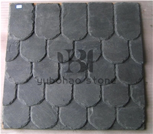 China P018 Black Slate, Flexible Stone Veneer Tile