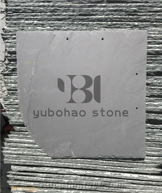 China P018 Black Slate, Flexible Stone Veneer Tile