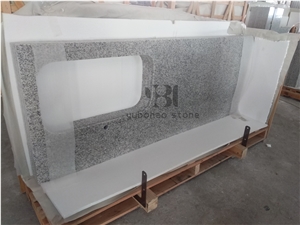 G655 Solid Surface Grey Granite Kitchen Countertop