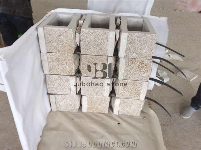 Mushroom/Natural Split Surface G682 Yellow Granite