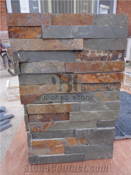 Natural New Rusty Slate for Park Wall Cladding