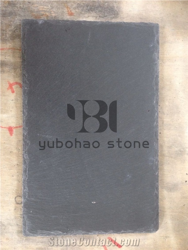 P018 Black Slate Culture/Brick Stacked Stone Tiles